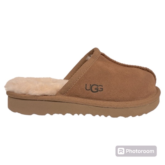 UGG Other - UGG kids’ toddler’s Keegan chestnut suede scuff slipper NEW 11